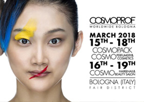 Visit us at Cosmoprof Worldwide Bologna 2018  Booth  M10-N15.09