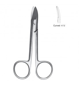 Crown Scissors 4.5" - Straight, Serrated